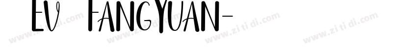 方圆体Ev   FangYuan字体转换